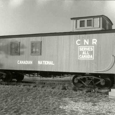 Photograph, Prescott Park, CNR Caboose.