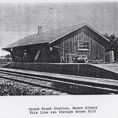 Photograph, CNR Station at Mount Albert, Ontario.