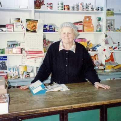 Photograph, Helen Rivers, Nepitt's Store, Capreol, Ontario.