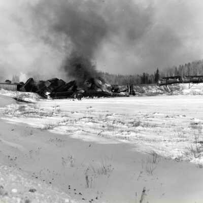 Photograph, Ontario Provincial Police, CPR Wreck Photographs.