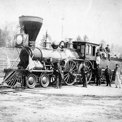Photograph, Locomotive No.3 "Josephine" of the Canadian Northern Railway at Bathurst Street.