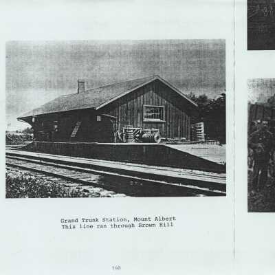 Photograph, CNR Station at Mount Albert, Ontario.