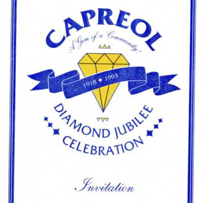 Document, Capreol Diamond Jubilee Celebration Invitation.