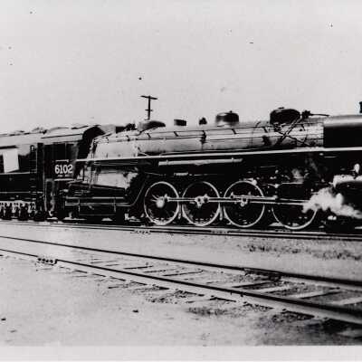 Photograph, CNR Steam Engine 6102