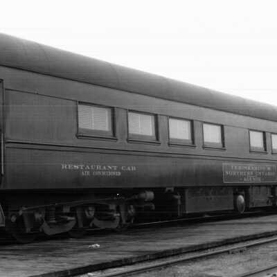 Photograph, Temiskaming & Northern Ontario Railroad Passenger Rolling Stock, Restaurant Car, Agumik.
