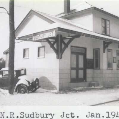 Photograph, CNR Station at Sudbury Junction, January 1944.
