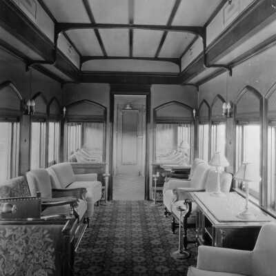 Photograph, Canadian National Railways (CNR) Observation solarium car.