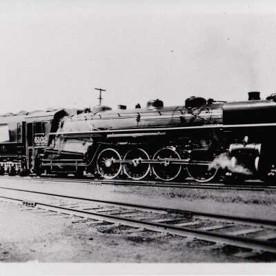 Photograph, CNR Steam Engine 6102