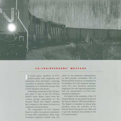CN Pension Board's 1996 Annual Report.