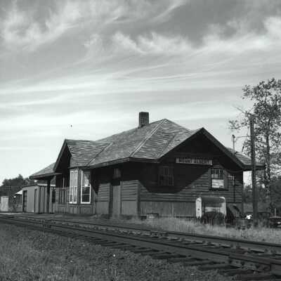 Photograph, CNR Station at Mount Albert, Ontario.