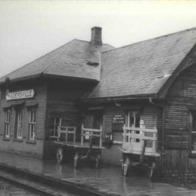 Photograph, CNR Station, Hagersville, Ontario, Canada.