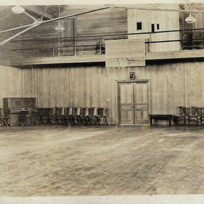 Harold Prescott’s Postcard: Interior of a Gymnasium
