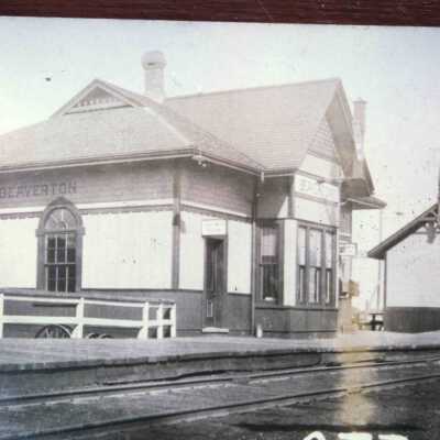 Photograph, CNR Beaverton Station, Beaverton, Ontario.