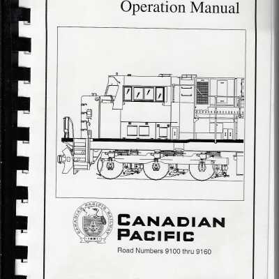 Canadian Pacific SD90MAC/4300 Operation Manual