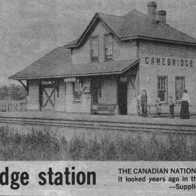 Photograph, CNR Gamebridge Station, Gamebridge, Ontario.
