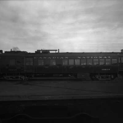 Photograph, Canadian National Railways (CNR) Oil Electric Articulated Car No. 15819.