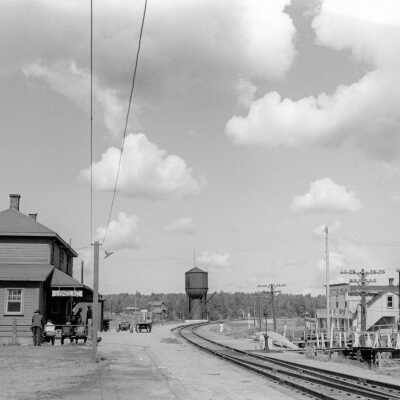 Photograph, CN Longlac Station Platform.