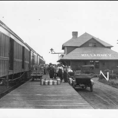 Canadian Pacific Killarney (Manitoba) Station Circa 1920