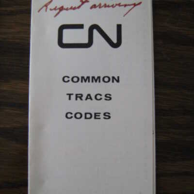CN Common TRACS codes