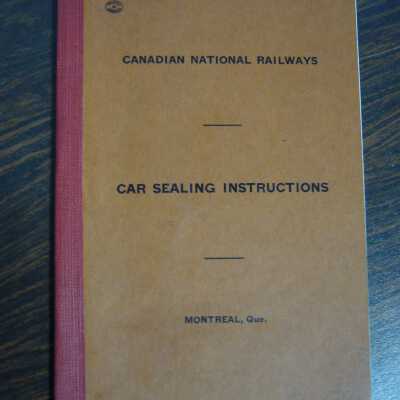 Canadian National Railways Car Sealing Instructions