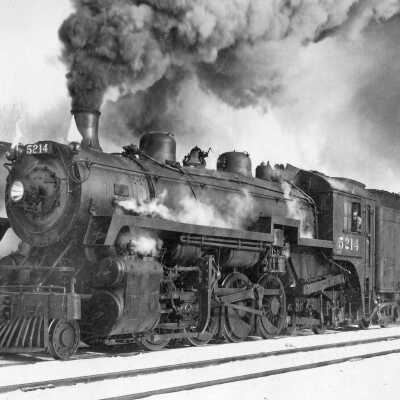 Photograph, CPR Locomotive 5214.