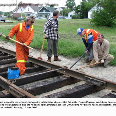 Photograph, NORMHC Track Laying.