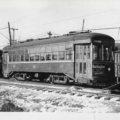Photograph of a Sudbury Copper Cliff Suburban Electric Railway Streetcar