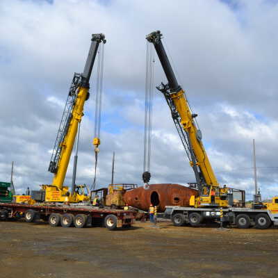 Photograph, NORMHC, Hot Metal Car move from INCO to Prescott Park.