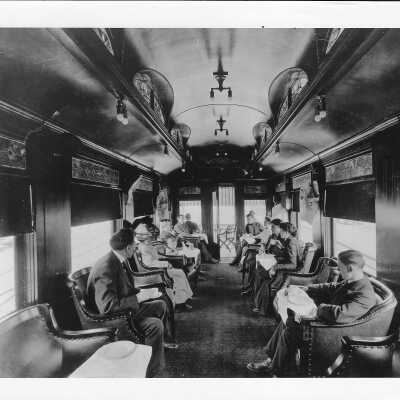 Canadian Pacific Passenger Car Interior Circa 1900