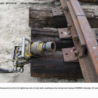 Photograph, NORMHC Track Laying.