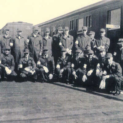 Photograph, Royal Train Crew, Capreol, Ontario.