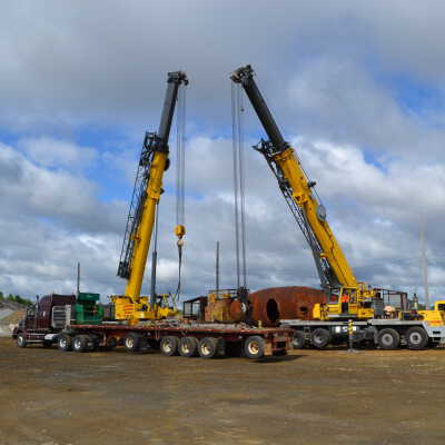 Photograph, NORMHC, Hot Metal Car move from INCO to Prescott Park.