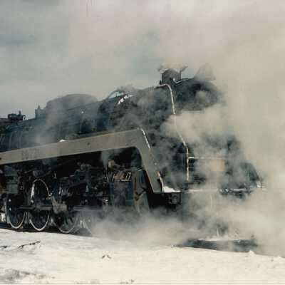 Photograph - Steam locomotive no. 6077