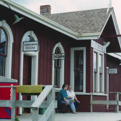 Photograph, CNR Station at Fenelon Falls, Ontario.