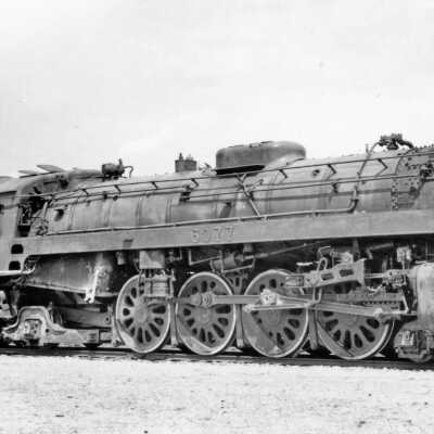Photograph, CNR Engine 6077.