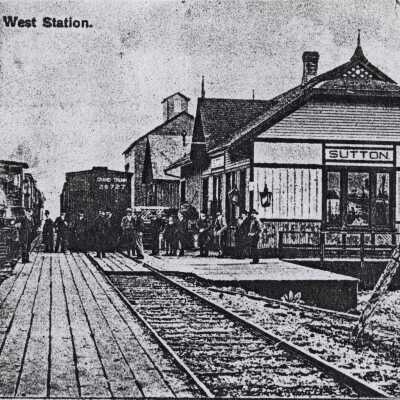 Photograph, CNR Station at Sutton West, Ontario.
