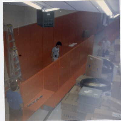 Photograph, Capreol Pro Hardware during rebuild after 1986 Fire.