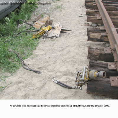 Photograph, NORMHC Track Laying.