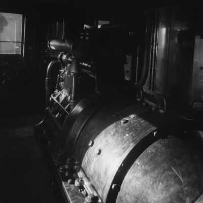 Photograph, Canadian National Railways (CNR) Oil Electric Car engine.