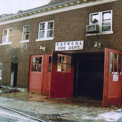Photograph, Fire Hall Damage.