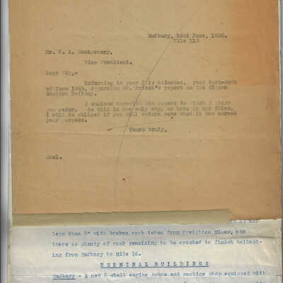 Collection of Algoma Eastern Reports written between 1916 and 1920