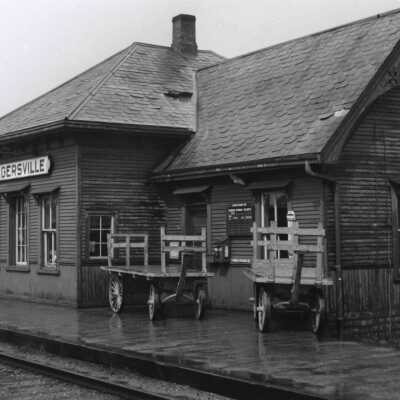 Photograph, CNR Station, Hagersville, Ontario, Canada.