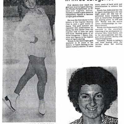 Document, Skater Gold Medalist in Three Categories.