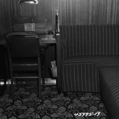 Photograph, Canadian National Railways (CNR), smoking parlor car.