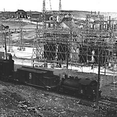 Photograph, INCO Loco #030 & Hoist 2.