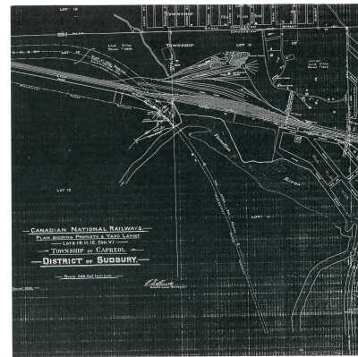 CNR Lots 10-12 Con. 6 Map, Township of Capreol, District of Sudbury