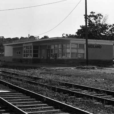 Photograph, CN Midland Station July 1981.