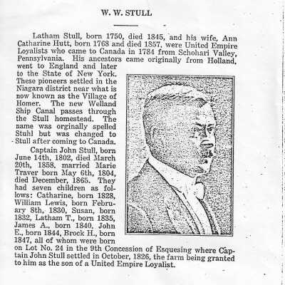 Obituary and Biography of William Walter Stull