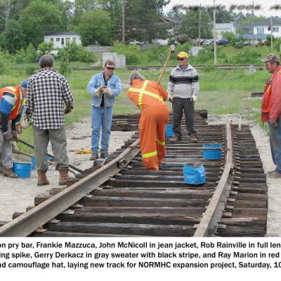 Photograph, NORMHC Track Laying.