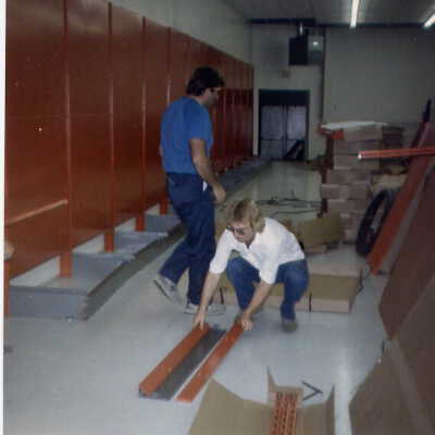 Photograph, Capreol Pro Hardware during rebuild after 1986 Fire.
